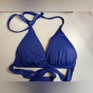 Victoria’s Secret Royal Blue Triangle Tie-Back Bikini Top